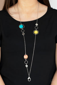 Blue,Lanyard,Multi-Colored,Necklace Long,Orange,Yellow,Laguna Lounge Multi ✧ Lanyard Necklace