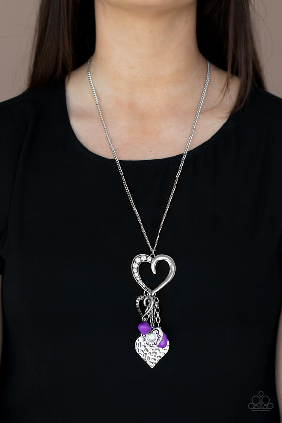 Flirty Fashionista Purple ✧ Necklace Long