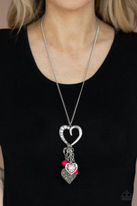 Hearts,Necklace Long,Pink,Valentine's Day,Flirty Fashionista Pink ✧ Necklace