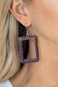 Earrings Fish Hook,Purple,World FRAME-ous Purple ✧ Earrings