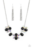 Galaxy Gallery Black ✧ Iridescent Necklace Short