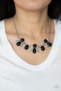 Black,Iridescent,Multi-Colored,Necklace Short,Galaxy Gallery Black ✧ Iridescent Necklace