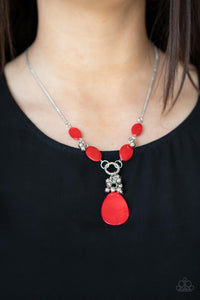 Necklace Short,Red,Summer Idol Red ✧ Necklace