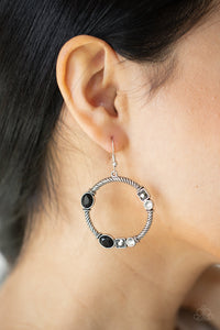 Black,Earrings Fish Hook,Hematite,Multi-Colored,Glamorous Garland Multi ✧ Earrings