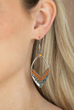 Indigenous Intentions Orange ✧ Seed Bead Earrings Earrings