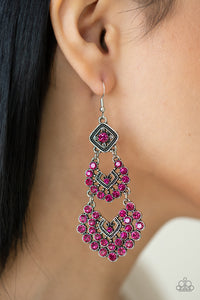 Earrings Fish Hook,Pink,All For The GLAM Pink ✧ Earrings