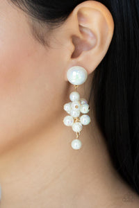 Earrings Post,Gold,Iridescent,White,Dont Rock The YACHT Gold ✧ Iridescent Post Earrings