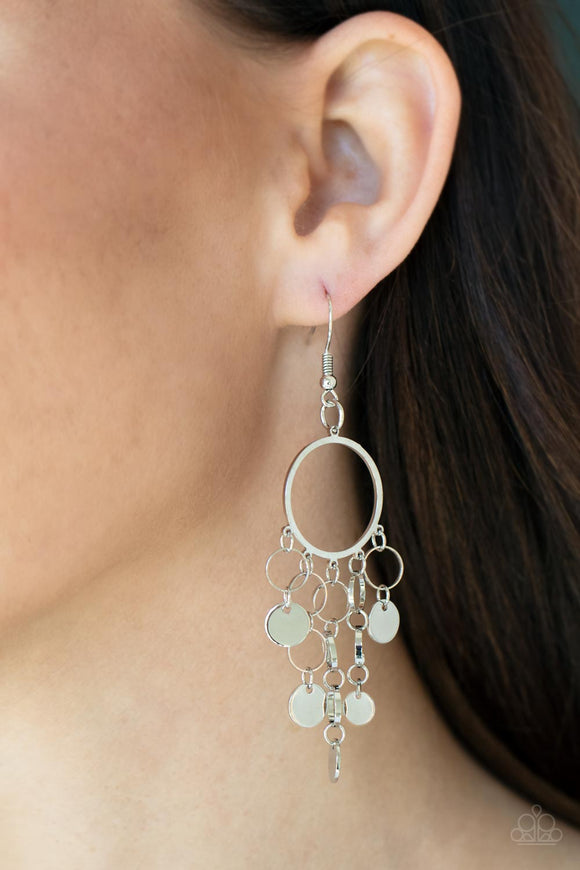 Cyber Chime Silver ✧ Earrings Earrings