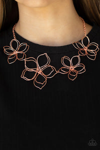 Copper,Necklace Short,Flower Garden Fashionista Copper ✨ Necklace