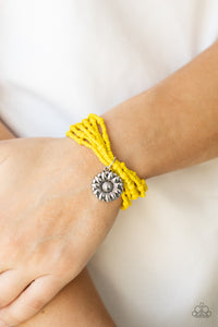 Bracelet Seed Bead,Bracelet Stretchy,Yellow,Badlands Botany Yellow  ✧ Bracelet