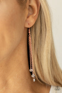 Copper,Earrings Fish Hook,Divine Droplets Copper ✧ Earrings