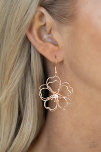 Earrings Fish Hook,Rose Gold,Petal Power Rose Gold ✧ Earrings