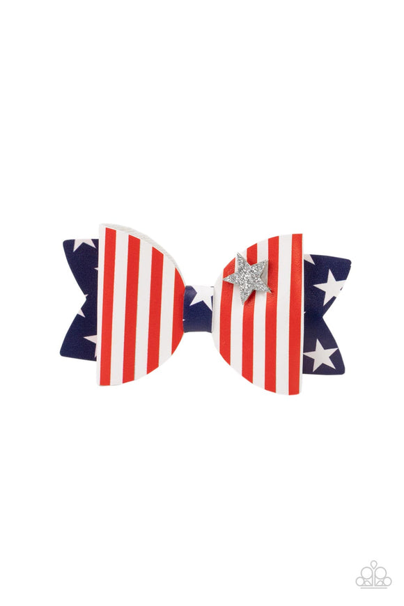 Red, White, and Bows Multi✧ Star Hair Bow Clip
