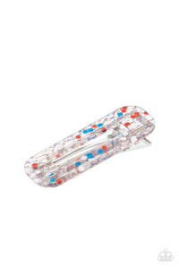 4thofJuly,Blue,Hair Clip,Multi-Colored,Patriotic,Red,White,Cue the Sparklers Multi ✧ Hair Clip