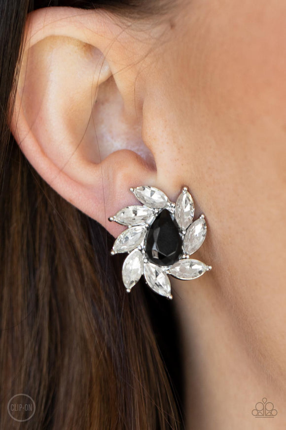 Sophisticated Swirl Black ✧ Clip-On Earrings Clip-On Earrings