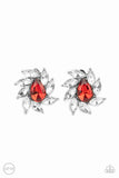 Sophisticated Swirl Red ✧ Clip-On Earrings Clip-On Earrings