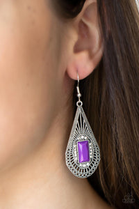 Earrings Fish Hook,Purple,Deco Dreaming Purple ✧ Earrings