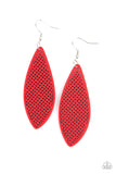 Surf Scene Red ✧ Wood Earrings Earrings