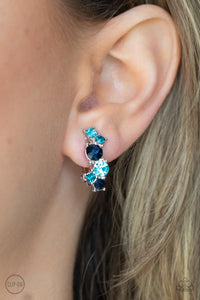 Blue,Earrings Clip-On,Cosmic Celebration Blue ✧ Clip-On Earrings