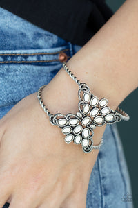 Bracelet Cuff,White,Pleasantly Plains White ✧ Bracelet