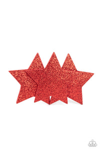4thofJuly,Hair Clip,Patriotic,Red,Stars,Happy Birthday, America Red ✧ Star Hair Clip