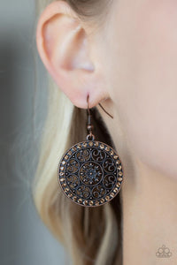 Copper,Earrings Fish Hook,Bollywood Ballroom Copper ✧ Earrings