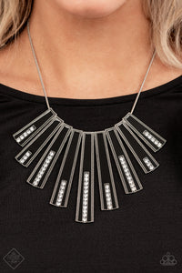 Black,Fiercely 5th Avenue,Necklace Short,FAN-tastically Deco Black ✧ Necklace