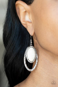 Earrings Fish Hook,White,Pasture Paradise White ✧ Earrings