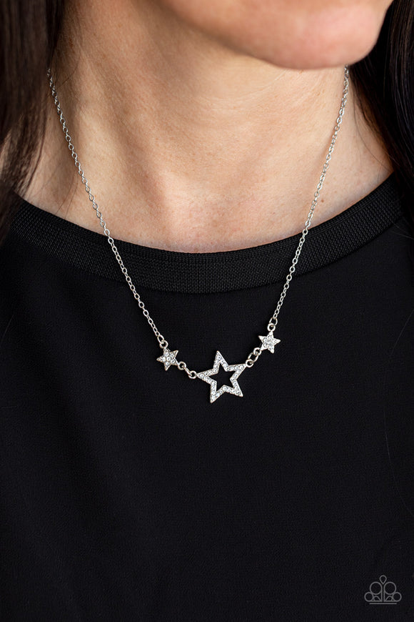 United We Sparkle White ✧ Star Necklace