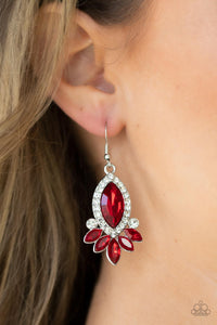 Earrings Fish Hook,Red,Prismatic Parade Red ✧ Earrings