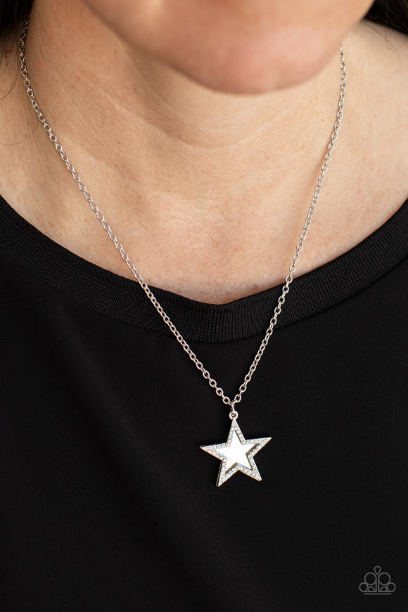 American Anthem White ✧ Star Necklace