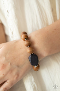 Black,Bracelet Stretchy,Bracelet Wooden,Brown,Wooden,Abundantly Artisan Black  ✧ Bracelet