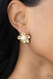 Apple Blossom Pearls Gold ✧ Post Earrings