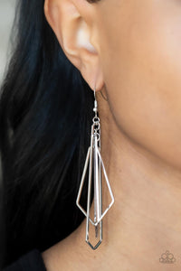 Earrings Fish Hook,Silver,Shape Shifting Shimmer Silver ✧ Earrings
