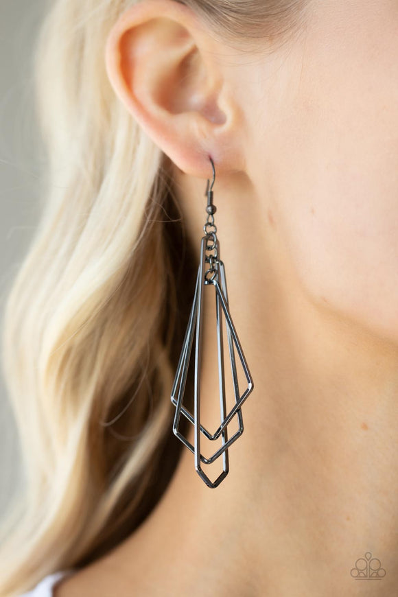 Shape Shifting Shimmer Black ✧ Earrings