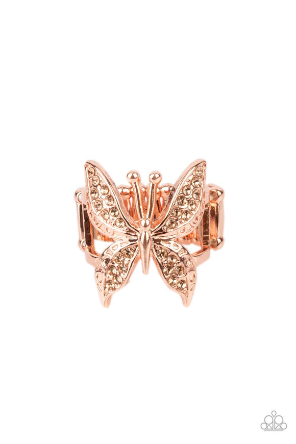 Blinged Out Butterfly Copper ✧ Ring