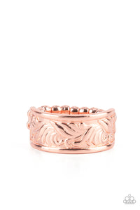 Copper,Ring Wide Back,Billowy Bands Copper ✧ Ring