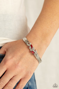 Bracelet Cuff,Holiday,Red,A Chic Clique Red ✧ Cuff Bracelet