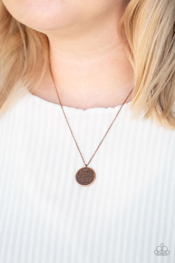 All You Need Is Trust Copper ✧ Necklace Inspirational