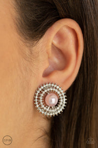 Earrings Clip-On,Pink,Broadway Breakout Pink ✧ Clip-On Earrings