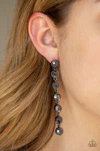 Black,Earrings Post,Hematite,Dazzling Debonair Black ✧ Post Earrings