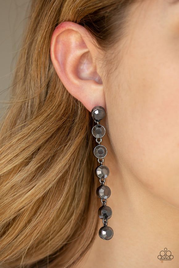 Dazzling Debonair Black ✧ Post Earrings Post Earrings