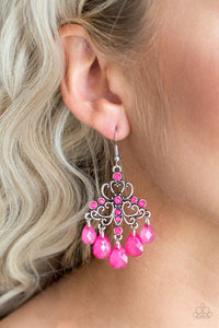 Earrings Fish Hook,Pink,Dip It GLOW Pink ✧ Earrings