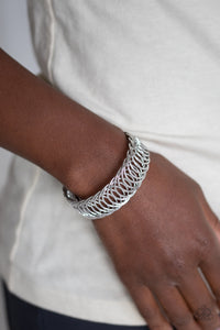 Bracelet Cuff,Silver,Dizzyingly Demure Silver  ✧ Bracelet