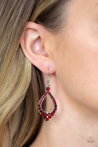 Earrings Fish Hook,Red,Finest First Lady Red ✧ Earrings