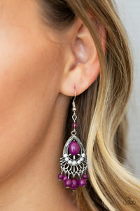 Earrings Fish Hook,Purple,Floating On HEIR Purple ✧ Earrings