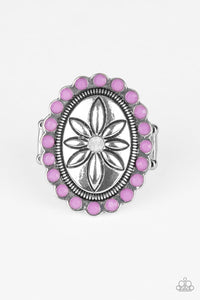 Purple,Ring Wide Back,Garden Paradise Purple ✧ Ring