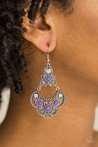 Earrings Fish Hook,Purple,Garden State Glow Purple ✧ Earrings