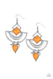 Geo Gypsy Orange ✧ Earrings Earrings