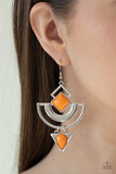 Geo Gypsy Orange ✧ Earrings Earrings
